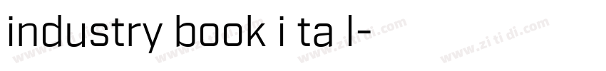industry book i ta l字体转换